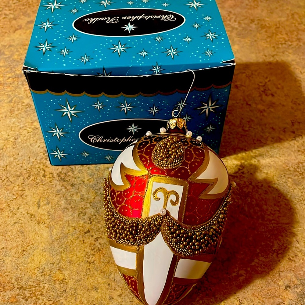 Christopher Radko Christmas ornament in box